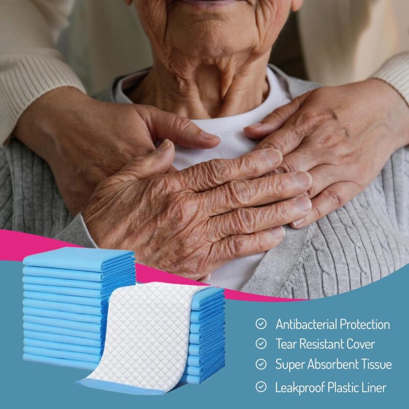 20 x Me Confy Incontinence Bed Pads | 60x90 cm Disposable Sheets | Ultra-Absorbent, Leak-Proof Protection | Cotton Core | Ideal for Adults & Maternity Care| Bed and Chair Protector Mat