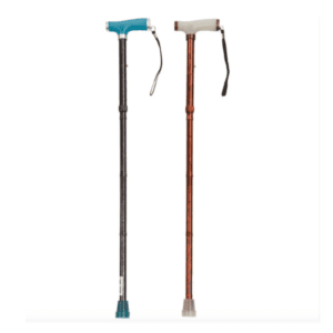 Folding Walking Stick With Glow Grip Handle - Tye Dye